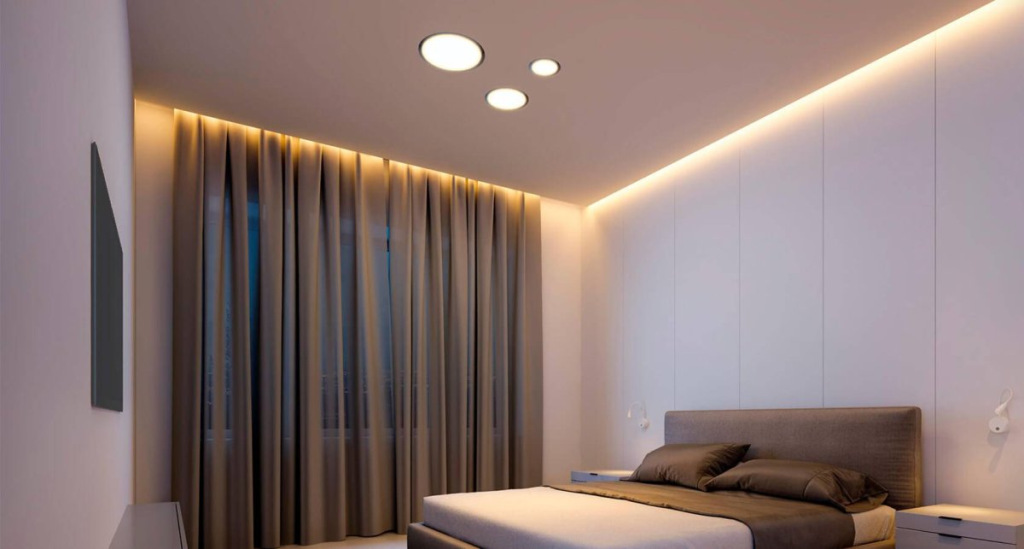 Подсветка потолка — лучшие варианты дизайна и установка своими руками (85 фото)