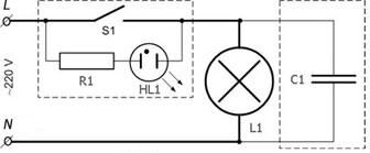 Установка конденсатора в цепочку подсветки