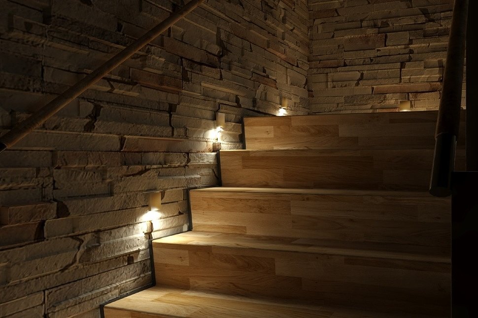 Светильники для освещения лестницы