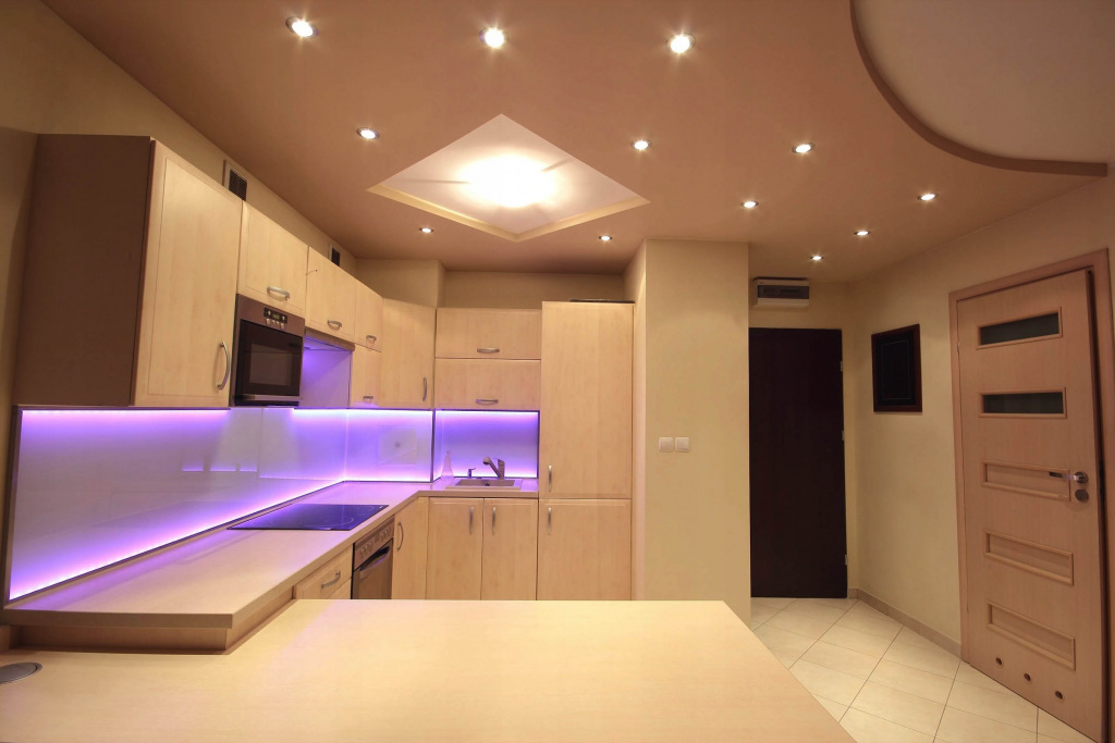 Потолочные светильники для кухни