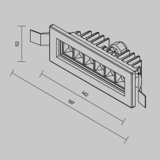 Встраиваемый светильник Ghost 4000К 6Вт IP65, O488DL-L6GF4K
