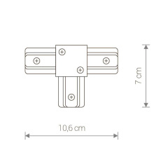 Коннектор T-образный Nowodvorski Profile 9186