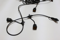 LED-2BLR-10M-20Е27-240V-Type-BL Гирлянда Белт-лайт IP65 10м, черные провод/20 патронов Е27. Neo-Neon