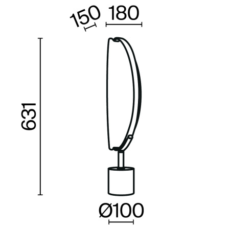 Настольный светильник Breeze 3000К 15Вт, MOD281TL-L15BS3K