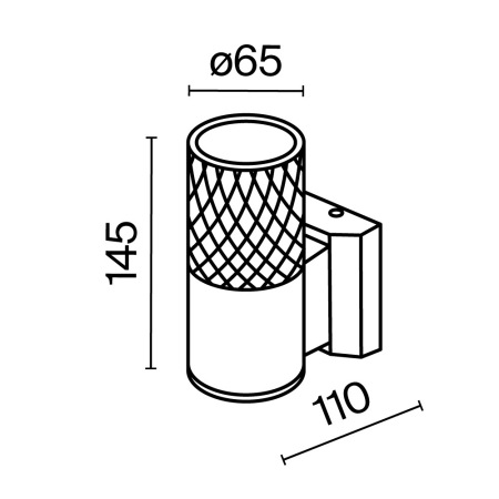 Настенный светильник (бра) Bowery GU10x1 50Вт IP 54, O583WL-01B