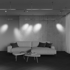 Трековый светильник Focus Led Flarity 3000K 12Вт 60°, TR144-1-12W3K-W-BS