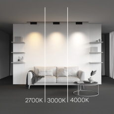 Трековый светильник Points Rot Levity 4000К 12Вт 30°, TR194-1-12W4K-M-B