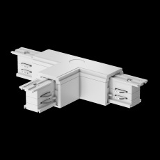 Коннектор Т-образный левый Trinity белый, TRA005CT-31W-L
