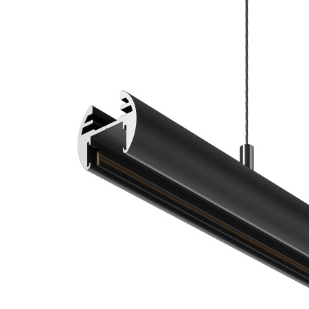 Шинопровод 2м подвесной круглый Basity, черный, TRX172-R-112B