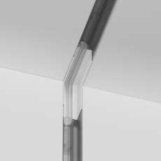 Коннектор угловой внутренний Gravity встраиваемый белый TRA010ICL-22W