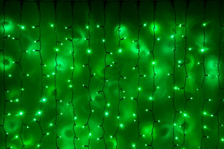 LED- PLS-1920-240V-2*1,5М-G/BL-F (зеленые светодиоды/черный пр) Flash