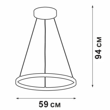 Подвесной светодиодный светильник Vitaluce V04614-03/1S