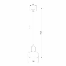 Подвесной светильник TK Lighting 2320 Vichy Black