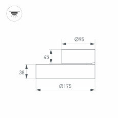 Светильник SP-RONDO-FLAP-R175-16W Day4000 (WH, 110 deg) (Arlight, IP40 Металл, 3 года)