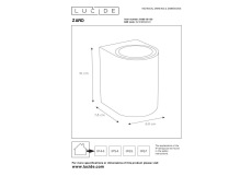 Уличный настенный светильник Lucide Zaro 69801/01/30