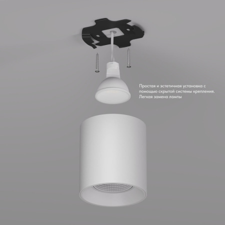 Точечный накладной светильник Denkirs DK3090-WH