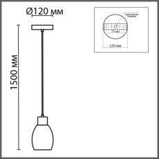 6583/1A MODERNI LN25 белый, золотой/прозрачный/металл/стекло Подвес E27 1*40W 220V ICE