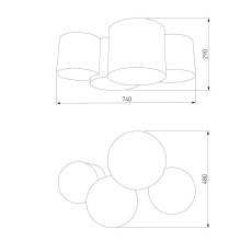 Потолочный светильник TK Lighting 3276 Mona Kids