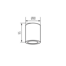 Накладной точечный светильник Kanlux SANI IP44 DSO-B 29240