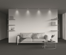 Встраиваемый светильник Round 3000K 7W 60°, DL058-7W3K-TRS-W