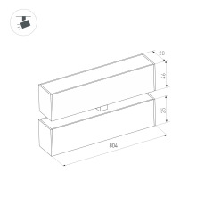 Светильник MAG-FLAT-FOLD-25-S804-24W Day4000 (BK, 100 deg, 24V) (Arlight, IP20 Металл, 3 года)