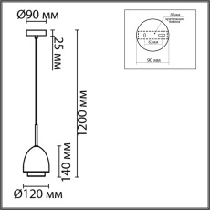 8001/1A MODERNI LN25 черный/античное золото металл/металл Подвес Е14 40W 220V AVRORA