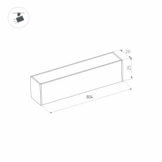 Светильник MAG-FLAT-25-L800-24W Warm3000 (BK, 100 deg, 24V) (Arlight, IP20 Металл, 3 года)