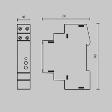 Диммер DALI DT6 TRIAC 230VAC DIN, 721018