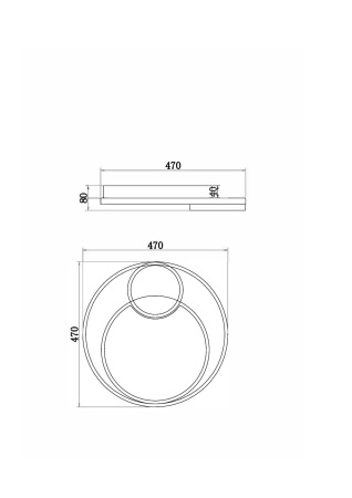Потолочный светильник, FR10028CL-L80B