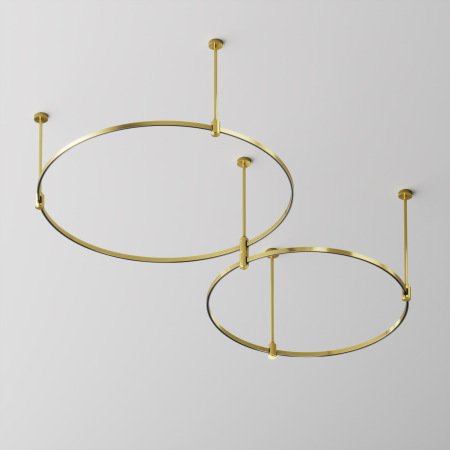 Шинопровод круглый 800мм Flarity латунь, TRX154-R-D800-BS