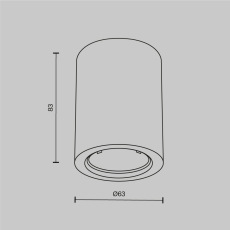 Потолочный светильник Conik gyps GU10, C001CL-GU10-W
