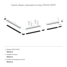 Профиль для шинопроводов Denkirs TR3050-AL