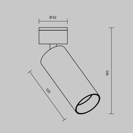 Потолочный светильник FOCUS LED 2700K 12Вт 50°, C055CL-L12W2.7K-W-BS