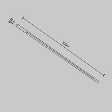 Светильник Basis для штанговой системы освещения Axity 3000-6000К 24Вт 120°, C100CL-L1000-24W3-6K-B