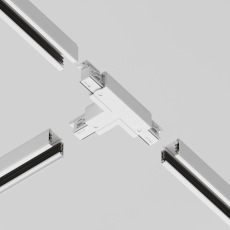 Коннектор Т-образный левый Trinity белый, TRA005CT-31W-L