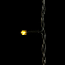 Гирлянда Бахрома 3,2 x 0,9 м Тепло-Белая 220В, 168 LED, Провод Черный Каучук, IP54