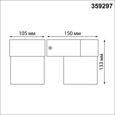 359297 STREET NT24 000 черный Светильник ландшафтный настенный IP65 LED 5W 4000K 175-265V OPAL