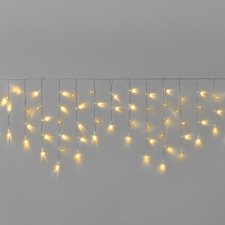 Гирлянда Бахрома INOXHUB 3х0.6м, 108 LED, 220В, IP65, прозрачный провод, ЖЕЛТЫЙ