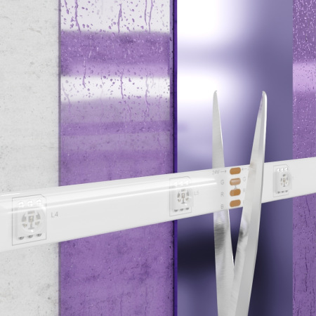 Светодиодная лента 24В 5050 7,2Вт/м RGB 5м IP65, 10167