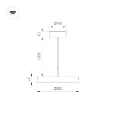 Светильник SP-ELEGANT-R300-17W Day4000 (WH, 120 deg, 230V) (Arlight, IP20 Металл, 3 года) 033919