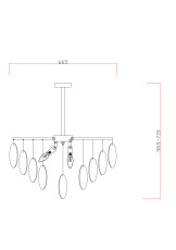 Подвесная люстра Freya Porto FR5104PL-06BS2