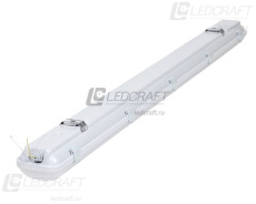 Универсальный офисный светодиодный светильник Батон 40 Вт IP65 1265x125x100 мм 6000К Прозрачный