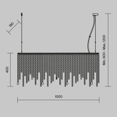 Подвесной светильник Empress E14х5, DIA002PL-05CH