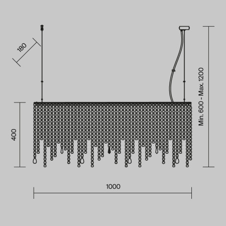 Подвесной светильник Empress E14х5, DIA002PL-05CH