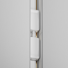 Коннектор питания прямой Radity встраиваемый белый TRA084C-W-12