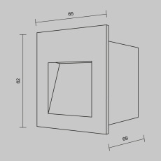 Подсветка для лестниц Агса 3000К 3Вт IP 65, O038-L3B