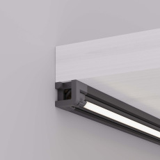 Профиль с экраном SL-KANT-H10-ROTATE-2000 IRON GREY (Arlight, Алюминий+пластик)