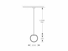 Светильник подвесной Шар SPHERE_P (E14) 25 IP40 4000K