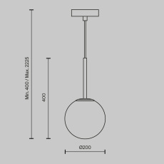 Подвесной светильник Basic form E14х1, MOD321PL-01B1