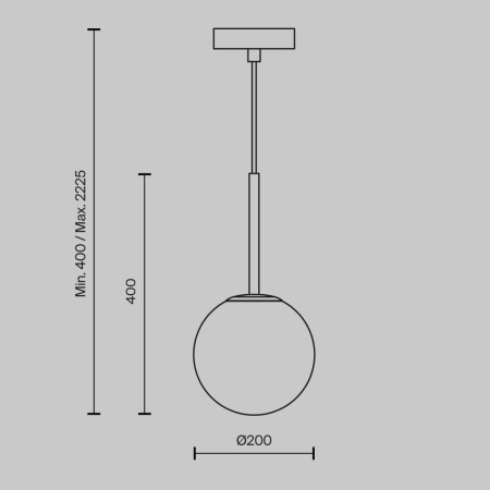 Подвесной светильник Basic form E14х1, MOD321PL-01B1